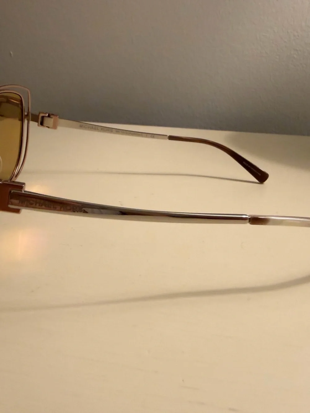 MICHAEL Michael Kors Rose Gold Frame with Brown Lenses Cat-Eye Sunglasses - Picture 4 of 6